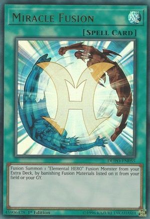 Miracle Fusion (DUPO-EN055) - Duel Power 1st Edition Duel Power Yugioh Single Squirtle Squad Card Shop.