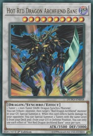 Hot Red Dragon Archfiend Bane (DUPO-EN058) - Duel Power 1st Edition Duel Power Yugioh Single Squirtle Squad Card Shop.