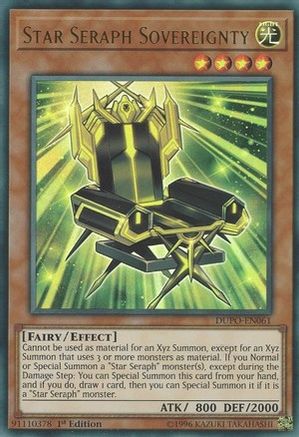 Star Seraph Sovereignty (DUPO-EN061) - Duel Power 1st Edition Duel Power Yugioh Single Squirtle Squad Card Shop.