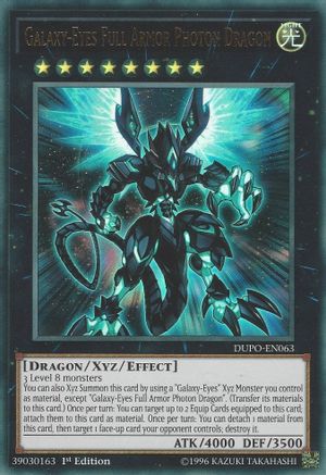 Galaxy-Eyes Full Armor Photon Dragon (DUPO-EN063) - Duel Power 1st Edition Duel Power Yugioh Single Squirtle Squad Card Shop.