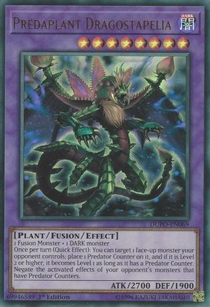 Predaplant Dragostapelia (DUPO-EN069) - Duel Power 1st Edition Duel Power Yugioh Single Squirtle Squad Card Shop.