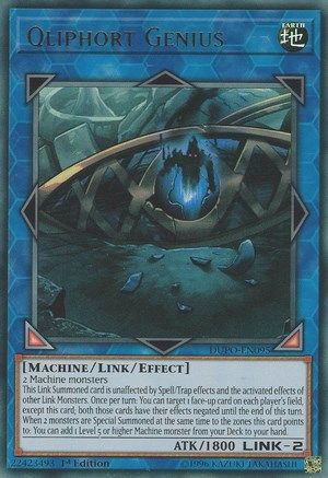 Qliphort Genius (DUPO-EN095) - Duel Power Unlimited Duel Power Yugioh Single Squirtle Squad Card Shop.