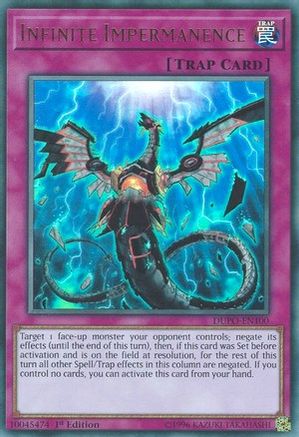 Infinite Impermanence (DUPO-EN100) - Duel Power 1st Edition Duel Power Yugioh Single Squirtle Squad Card Shop.