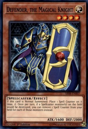 Defender, the Magical Knight (SR08-EN007) - Structure Deck: Order of the Spellcasters 1st Edition Structure Deck: Order of the Spellcasters Yugioh Single Squirtle Squad Card Shop.