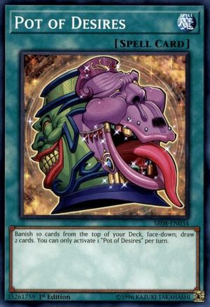 Pot of Desires (SR08-EN034) - Structure Deck: Order of the Spellcasters 1st Edition Structure Deck: Order of the Spellcasters Yugioh Single Squirtle Squad Card Shop.