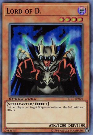 Lord of D. (STP1-EN005) - Speed Duel: Tournament Pack 1 Unlimited Speed Duel: Tournament Pack 1 Yugioh Single Squirtle Squad Card Shop.