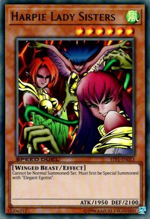 Harpie Lady Sisters (STP1-EN013) - Speed Duel: Tournament Pack 1 Unlimited Speed Duel: Tournament Pack 1 Yugioh Single Squirtle Squad Card Shop.