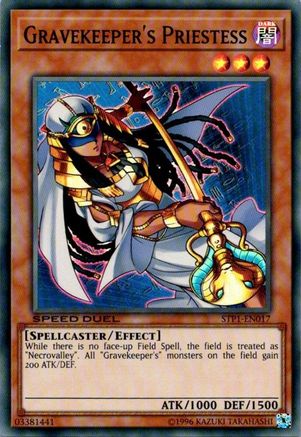 Gravekeeper's Priestess (STP1-EN017) - Speed Duel: Tournament Pack 1 Unlimited Speed Duel: Tournament Pack 1 Yugioh Single Squirtle Squad Card Shop.