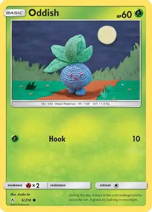 Oddish 006/214 - SM Unbroken Bonds - Common SM - Unbroken Bonds Pokemon Single Squirtle Squad Card Shop.