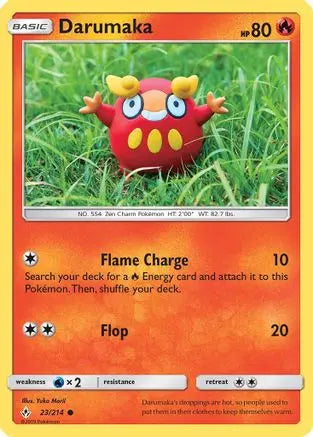 Darumaka 023/214 - SM Unbroken Bonds - Common SM - Unbroken Bonds Pokemon Single Squirtle Squad Card Shop.