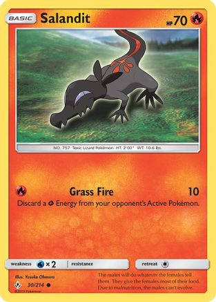 Salandit - Reverse Holofoil SM Unbroken Bonds - Common SM - Unbroken Bonds Pokemon Single Squirtle Squad Card Shop.