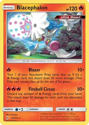 Blacephalon 032/214 - SM Unbroken Bonds - Rare SM - Unbroken Bonds Pokemon Single Squirtle Squad Card Shop.