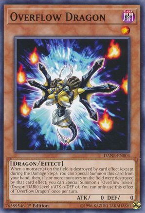 Overflow Dragon (DANE-EN004) - Dark Neostorm 1st Edition Dark Neostorm Yugioh Single Squirtle Squad Card Shop.