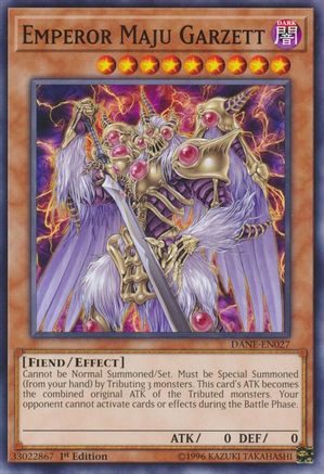 Emperor Maju Garzett (DANE-EN027) - Dark Neostorm 1st Edition Dark Neostorm Yugioh Single Squirtle Squad Card Shop.