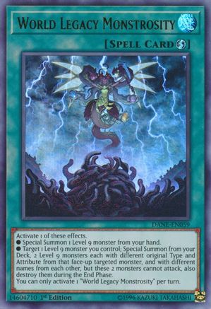 World Legacy Monstrosity (DANE-EN059) - Dark Neostorm 1st Edition Dark Neostorm Yugioh Single Squirtle Squad Card Shop.