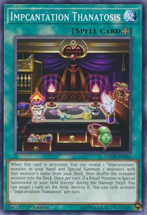 Impcantation Thanatosis (DANE-EN062) - Dark Neostorm 1st Edition Dark Neostorm Yugioh Single Squirtle Squad Card Shop.