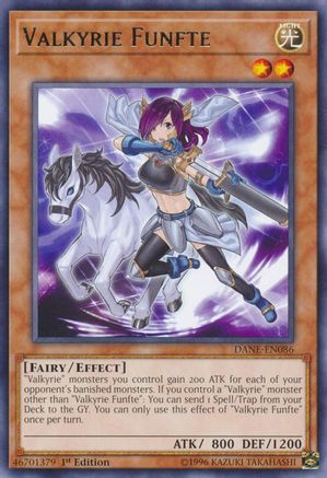Valkyrie Funfte (DANE-EN086) - Dark Neostorm Unlimited Dark Neostorm Yugioh Single Squirtle Squad Card Shop.