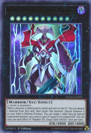 Number XX: Utopic Dark Infinity (DANE-EN093) - Dark Neostorm Unlimited Dark Neostorm Yugioh Single Squirtle Squad Card Shop.
