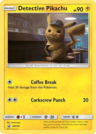 Pokémon TCG Detective Pikachu SM190 – Sun & Moon Promo Holo