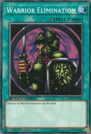 Warrior Elimination (SBAD-EN041) - Speed Duel: Attack from the Deep 1st Edition Speed Duel: Attack from the Deep Yugioh Single Squirtle Squad Card Shop.