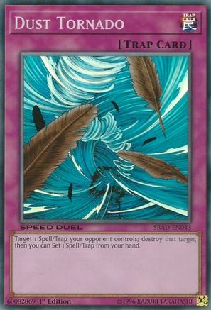 Dust Tornado (SBAD-EN043) - Speed Duel: Attack from the Deep 1st Edition Speed Duel: Attack from the Deep Yugioh Single Squirtle Squad Card Shop.