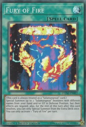 Fury of Fire (DANE-ENSE2) - Dark Neostorm Limited Dark Neostorm Yugioh Single Squirtle Squad Card Shop.