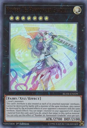Number 76: Harmonizer Gradielle (BLHR-EN029) - Battles of Legend: Hero's Revenge 1st Edition Battles of Legend: Hero's Revenge Yugioh Single Squirtle Squad Card Shop.