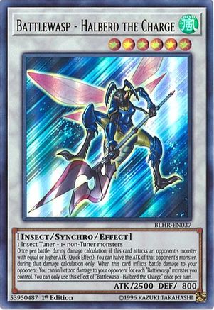 Battlewasp - Halberd the Charge (BLHR-EN037) - Battles of Legend: Hero's Revenge 1st Edition Battles of Legend: Hero's Revenge Yugioh Single Squirtle Squad Card Shop.