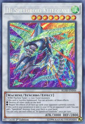 Hi-Speedroid Kitedrake (BLHR-EN044) - Battles of Legend: Hero's Revenge 1st Edition Battles of Legend: Hero's Revenge Yugioh Single Squirtle Squad Card Shop.