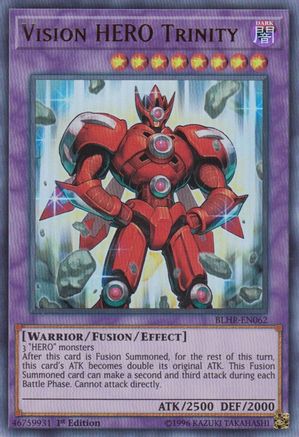 Vision HERO Trinity (BLHR-EN062) - Battles of Legend: Hero's Revenge 1st Edition Battles of Legend: Hero's Revenge Yugioh Single Squirtle Squad Card Shop.