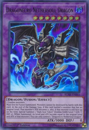 Dragonecro Nethersoul Dragon (BLHR-EN066) - Battles of Legend: Hero's Revenge 1st Edition Battles of Legend: Hero's Revenge Yugioh Single Squirtle Squad Card Shop.