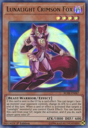 Lunalight Crimson Fox (BLHR-EN067) - Battles of Legend: Hero's Revenge 1st Edition Battles of Legend: Hero's Revenge Yugioh Single Squirtle Squad Card Shop.