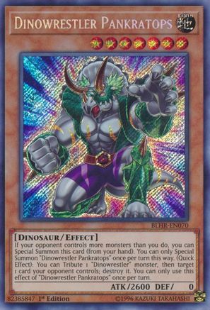 Dinowrestler Pankratops (BLHR-EN070) - Battles of Legend: Hero's Revenge 1st Edition Battles of Legend: Hero's Revenge Yugioh Single Squirtle Squad Card Shop.