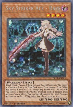 Sky Striker Ace - Raye (BLHR-EN089) - Battles of Legend: Hero's Revenge 1st Edition Battles of Legend: Hero's Revenge Yugioh Single Squirtle Squad Card Shop.