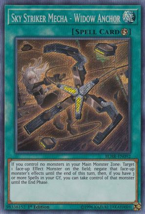 Sky Striker Mecha - Widow Anchor (BLHR-EN092) - Battles of Legend: Hero's Revenge 1st Edition Battles of Legend: Hero's Revenge Yugioh Single Squirtle Squad Card Shop.
