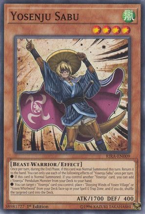Yosenju Sabu (RIRA-EN009) - Rising Rampage 1st Edition Rising Rampage Yugioh Single Squirtle Squad Card Shop.