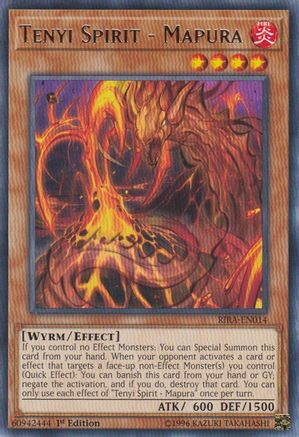 Tenyi Spirit - Mapura (RIRA-EN014) - Rising Rampage Unlimited Rising Rampage Yugioh Single Squirtle Squad Card Shop.