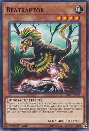 Beatraptor (RIRA-EN033) - Rising Rampage Unlimited Rising Rampage Yugioh Single Squirtle Squad Card Shop.
