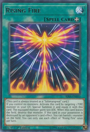 Rising Fire (RIRA-EN053) - Rising Rampage Unlimited Rising Rampage Yugioh Single Squirtle Squad Card Shop.