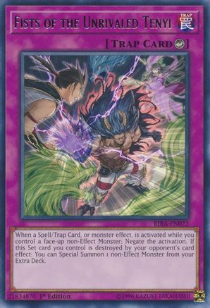 Fists of the Unrivaled Tenyi (RIRA-EN072) - Rising Rampage 1st Edition Rising Rampage Yugioh Single Squirtle Squad Card Shop.