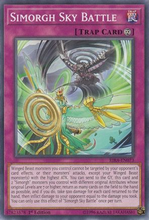 Simorgh Sky Battle (RIRA-EN073) - Rising Rampage 1st Edition Rising Rampage Yugioh Single Squirtle Squad Card Shop.