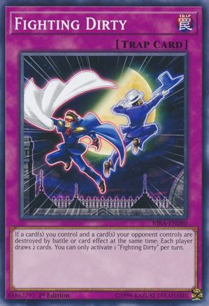 Fighting Dirty (RIRA-EN080) - Rising Rampage 1st Edition Rising Rampage Yugioh Single Squirtle Squad Card Shop.