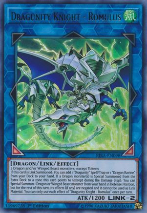 Dragunity Knight - Romulus (RIRA-EN098) - Rising Rampage 1st Edition Rising Rampage Yugioh Single Squirtle Squad Card Shop.