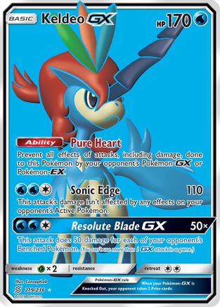 Keldeo GX (Full Art) - Holofoil SM Unified Minds - Ultra Rare SM - Unified Minds Pokemon Single Squirtle Squad Card Shop.