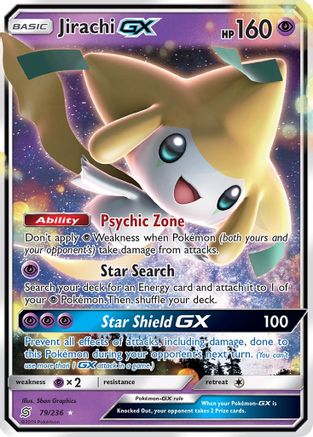 Jirachi GX 079 - Holofoil SM Unified Minds - Ultra Rare SM - Unified Minds Pokemon Single Squirtle Squad Card Shop.