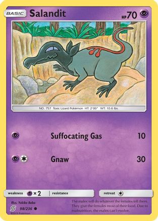 Salandit (98) (98) 098 SM Unified Minds - Common SM - Unified Minds Pokemon Single Squirtle Squad Card Shop.