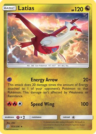 Latias 153 SM Unified Minds - Rare SM - Unified Minds Pokemon Single Squirtle Squad Card Shop.