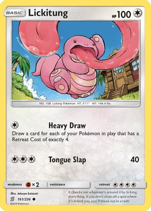 Lickitung 161 SM Unified Minds - Common SM - Unified Minds Pokemon Single Squirtle Squad Card Shop.