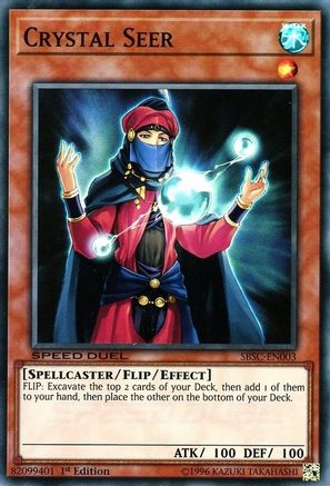 Crystal Seer (SBSC-EN003) - Speed Duel: Scars of Battle 1st Edition Speed Duel: Scars of Battle Yugioh Single Squirtle Squad Card Shop.