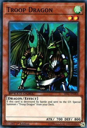 Troop Dragon (SBSC-EN006) - Speed Duel: Scars of Battle 1st Edition Speed Duel: Scars of Battle Yugioh Single Squirtle Squad Card Shop.